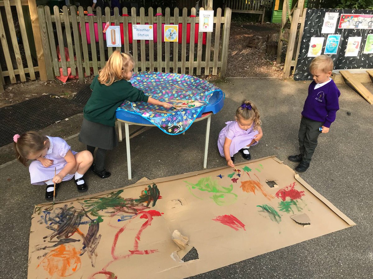 drwalker_s's tweet photo. We found a mysterious box in caterpillars class this morning. Lots of great mark marking and painting today #markmake #startingtowrite #mysterybox https://t.co/1WMaTHraTF