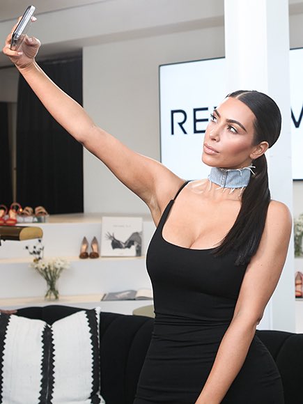 Kim kardashian ordered by her doctor to give her wrist a rest when it comes to snapping selfies.  #wristhealth #doctersorders