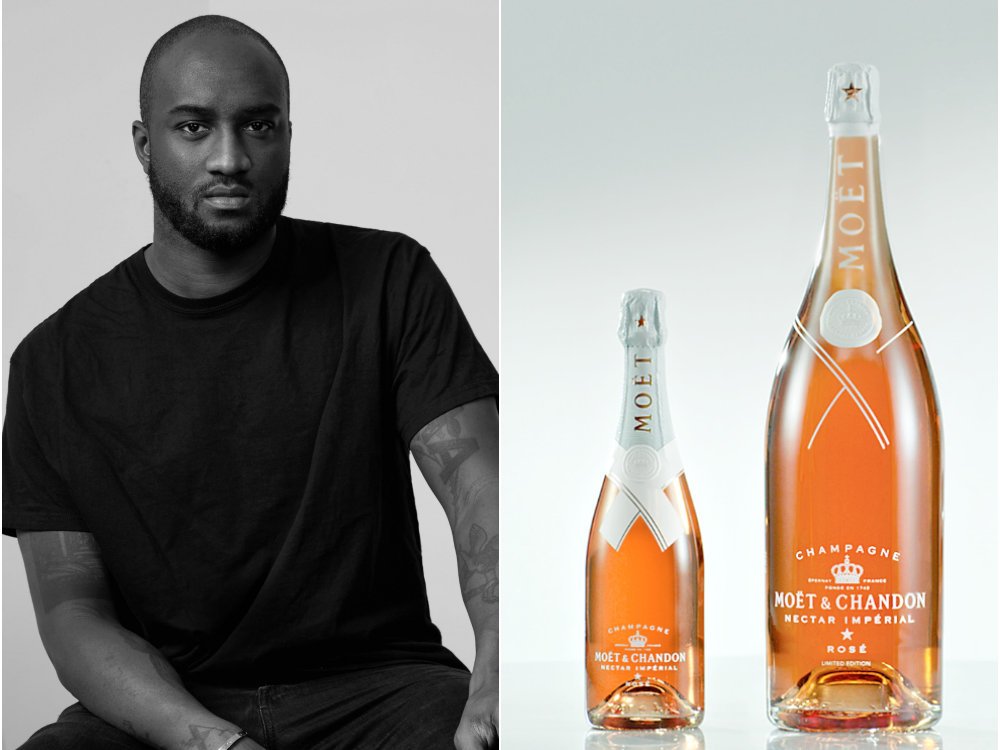Virgil Abloh Designs A Limited-Edition Champagne Bottle for Moët