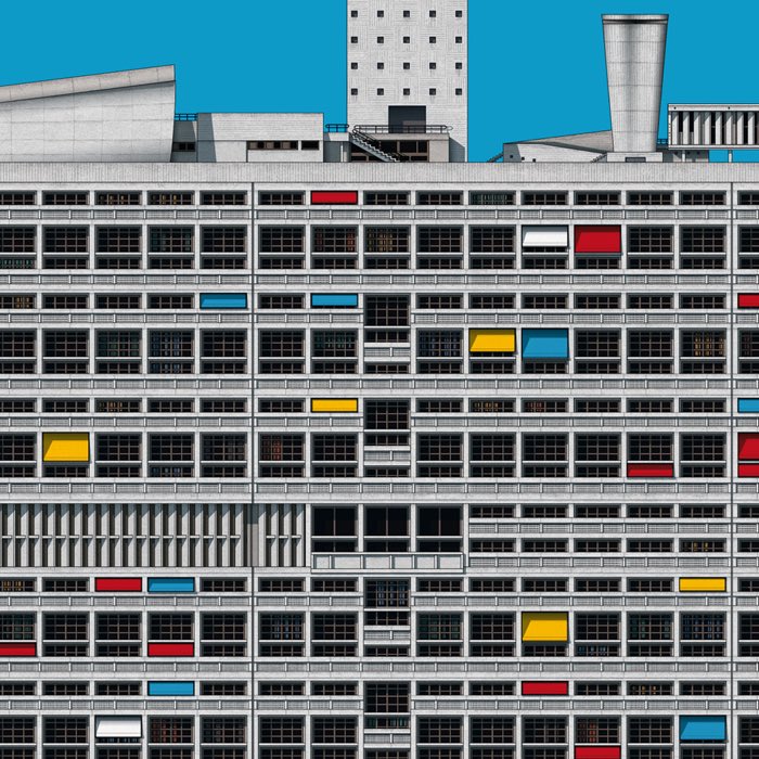 ZUPAGRAFIKA's tweet image. Our illustrated poster Cité Radieuse by Le Corbusier available exclusively at @galerie318 (at Unité d'Habitation, Marseille)
-
© ZUPAGRAFIKA pour Kolektiv 318, Unité d’Habitation Le Corbusier, Marseille | © F.L.C. | ADAGP, Paris, 2017

Offset print. 100 x 70 cm.