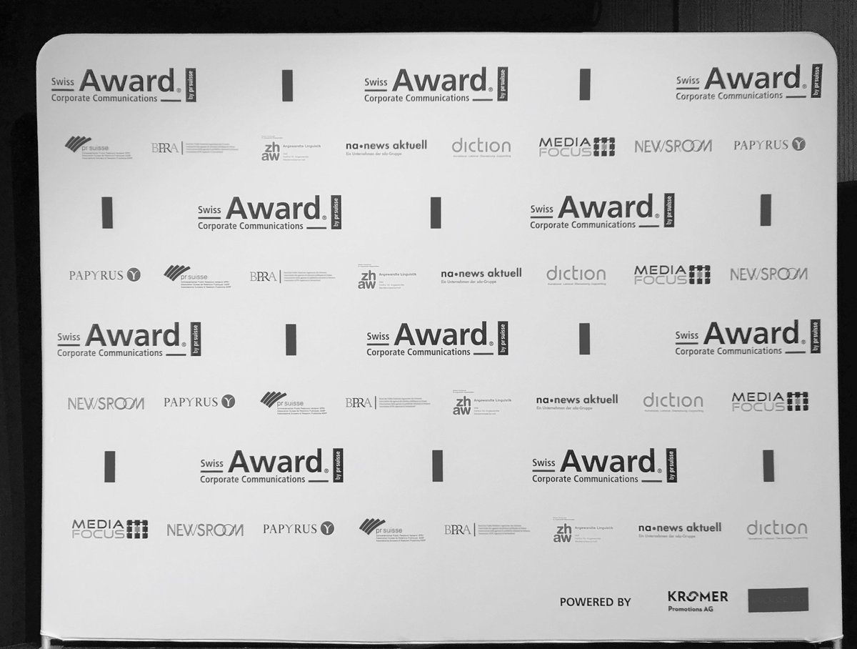 Wir bedanken uns auch vielmals bei unseren Partnern, Sponsoren und Supportern! #AwardCC