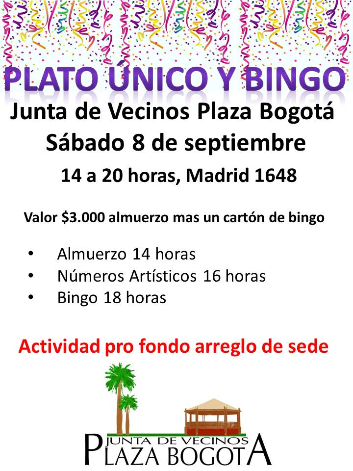 FAcomunalStgo's tweet photo. Compañeros: 
les recordamos la actividad de la JJVV Plaza Bogotá para este sábado https://t.co/BN6jZ75GB2