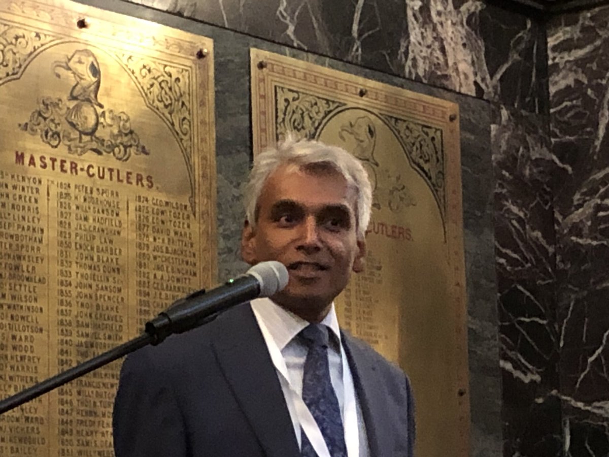 control2018's tweet photo. Visakan Kadirkamanathan, chair of #Control2018 giving the open speech @CutlersHall https://t.co/J3y0HiqMYe