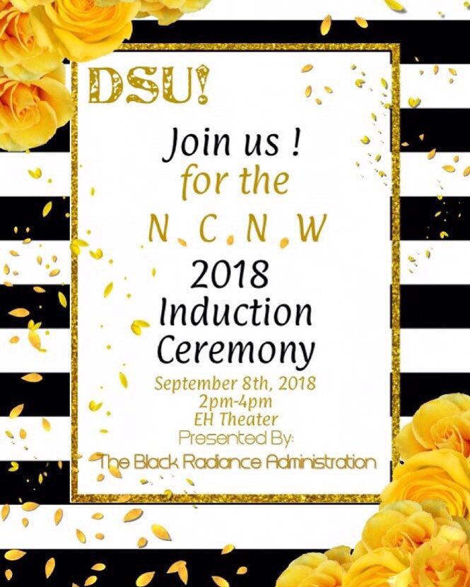 Ncnwdsu's tweet photo. Your favorite sisters... Mary McLeod Bethunes very own 💛THE TIME WE’VE ALL BEEN WAITING FOR HAS FINALLY COME 🕠 September 8th, 2pm the N’sisters of DSU will be officially inducted into the National Council of Negro women ✊🏾🐝✔️ A Ceremony you don’t want to M.I.S 💪🏾 https://t.co/e9wnU8e5PO