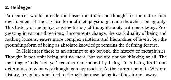 Andrew Milward On Twitter Parmenides And Heidegger An Essay On The Dominance Of Being Over Thought Https T Co Vtjkoeqdfj Https T Co V29igspqng Twitter