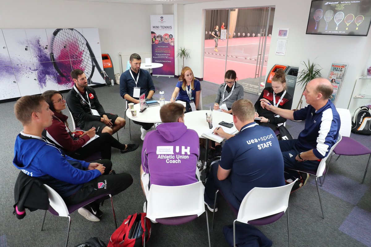 Fantastic first day at National #UniTennis training 🎾🎓

So great to see so many of our student workforce and talking #StudentTennisNetwork, <a href="/LTACompetitions/">LTA Competitions</a> #TeamChallenge, the future of #BUCStennis and much more

British university tennis truly is thriving in so many ways !!!