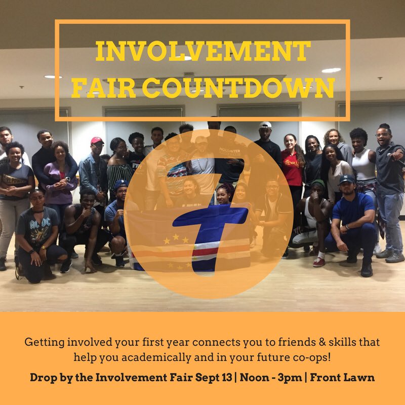 WITLeopard's tweet photo. #WITInvolvementFair countdown day 7 featuring the Cape Verdean Society! π¨π» One of our newest and most active student org on campus, they are all about working together and building community at @wentworthinst! π #findyourfitatWIT https://t.co/b2HJt5vgme
