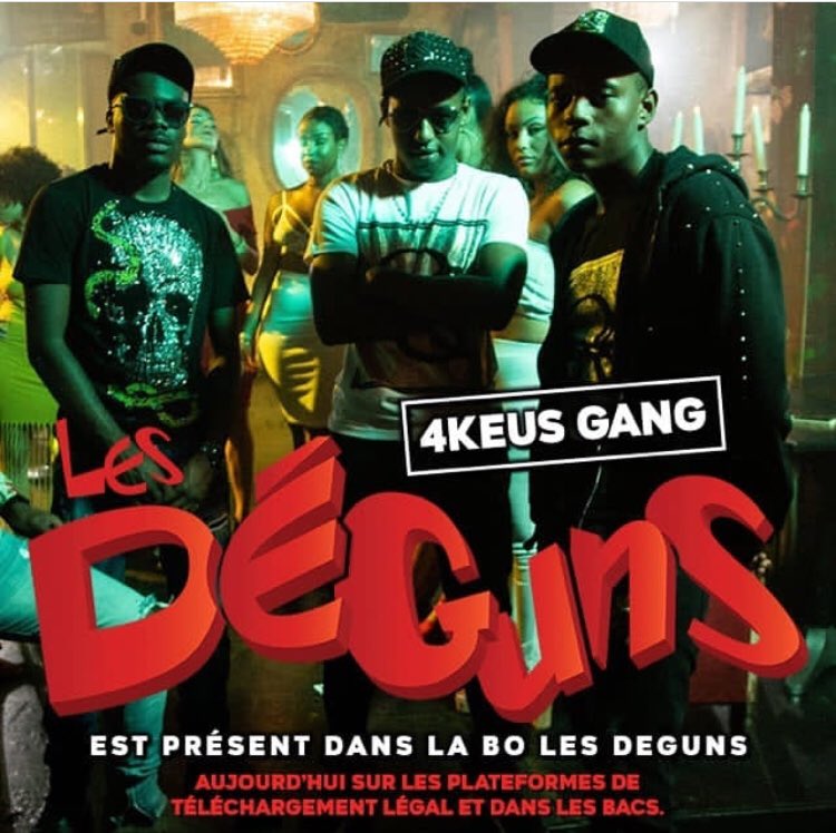 Recape_Magazine's tweet photo. La jeunesse n’attend pas pour faire du bruit retrouvez les @4keus_Officiel dans la BO du film @lesdeguns_off 🎬🎤🔥 https://t.co/yplaN7x80R