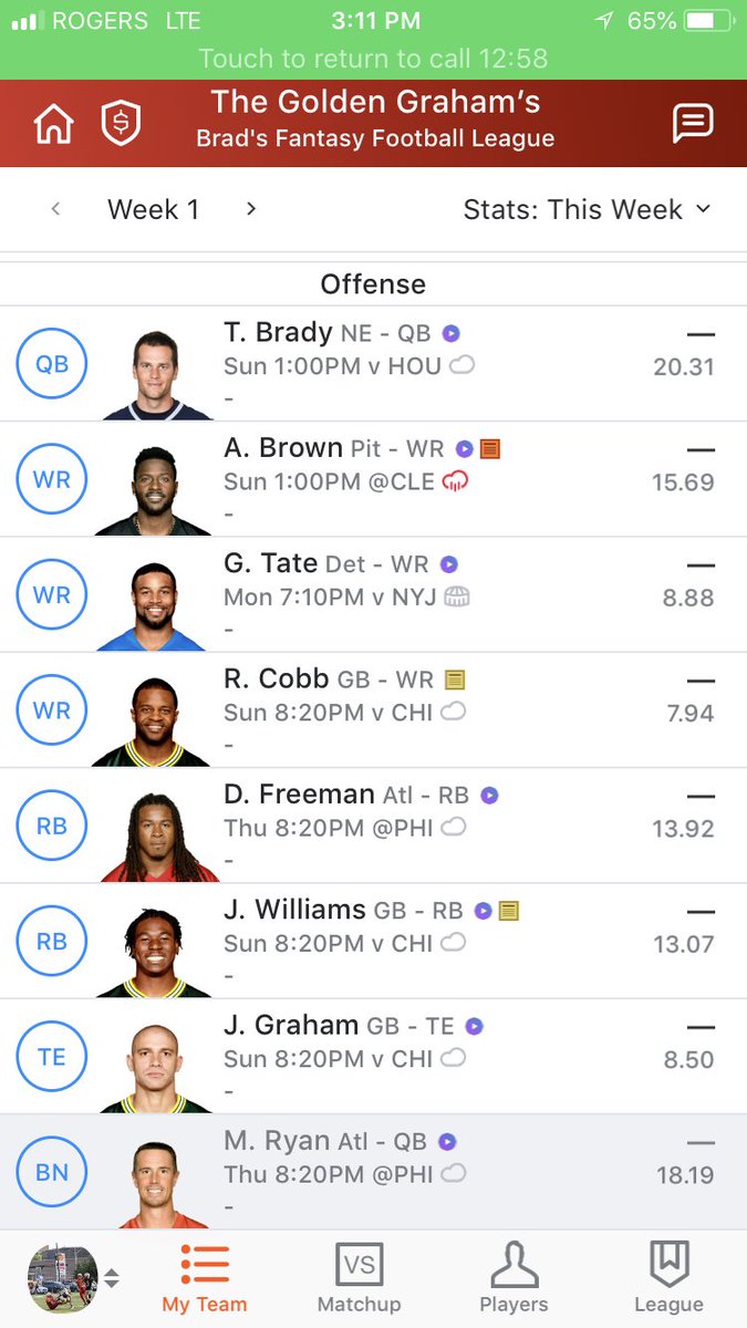 Imps6km's tweet photo. @NoFlowJoe Here’s mine 2 diff leagues https://t.co/A2WzD1jYAs