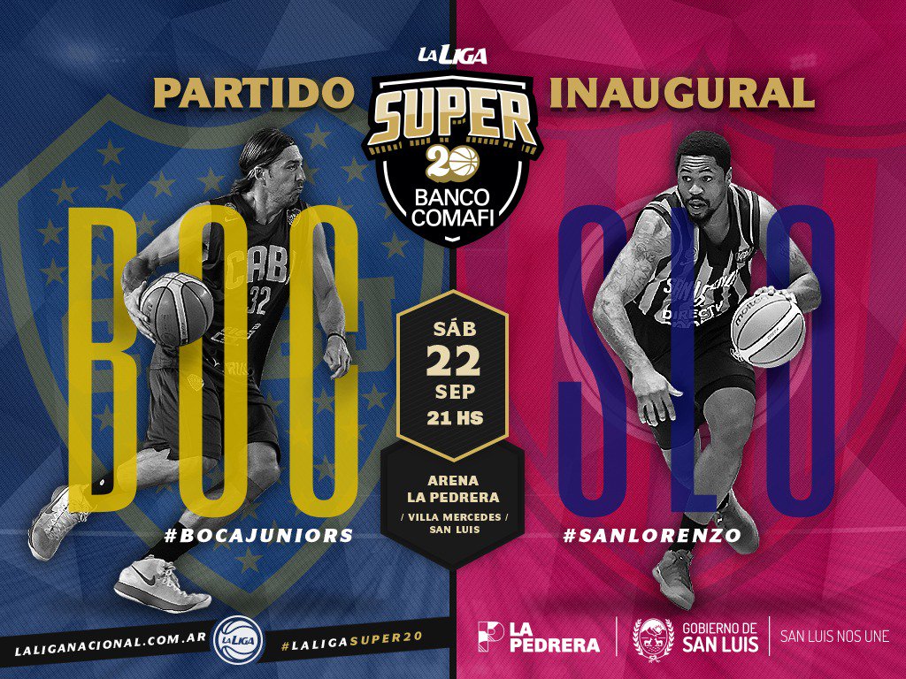 ¡Notición! ¡La <a href="/LigaNacional/">La Liga</a> comenzará el torneo "Super 20" en #LaPedrera! <a href="/SanLorenzo/">San Lorenzo</a>, el último campeón, se enfrentará a otro grande, <a href="/BocaJrsOficial/">Boca Juniors</a>, en un partido histórico para nuestra provincia.
Próximamente, más info sobre como conseguir tu entrada.