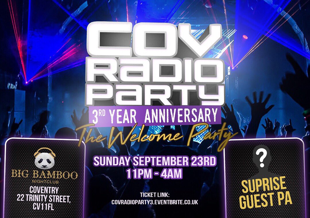 _funmicallisto's tweet photo. #CovRadioParty3 
17 DAYS TO GO!! 
Tickets Going Fast 🚨
@madahroadent 

https://t.co/4Pspv46eQj https://t.co/25O2AqhSit
