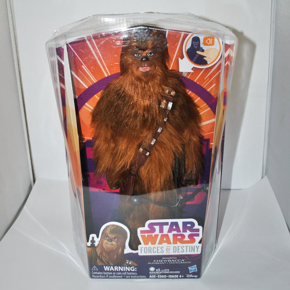 star wars forces of destiny roaring chewbacca adventure figure