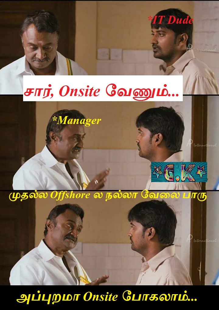 Your manager's mind voice when you asks for On-site opportunities! 🤣😜

#ITDude #Manager #ITParithabangal #ITMemes #Onsite #offshore #GalattaKorner #GalattaKornerMemes