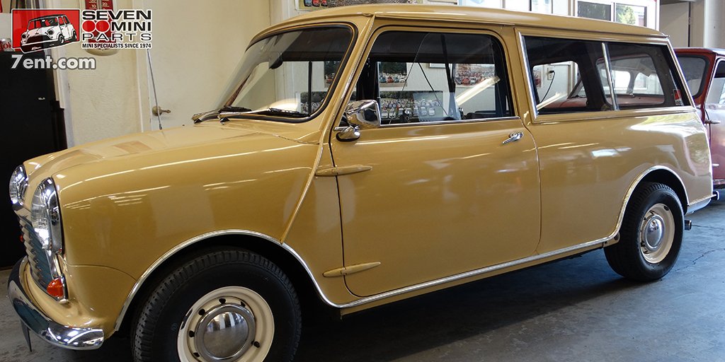 SevenMiniParts's tweet photo. 1963 Mini Countryman, restored in the 1980s by Fortech Racing / Mike Kearney. This was Fortech driver Doug Peterson's high school car, and remains in the "Fortech family" with new owner Chris Kearney | https://t.co/876DosyAIH | #classicmini #fortechracing #sevenminiparts #7ent https://t.co/lMhODPwXZG