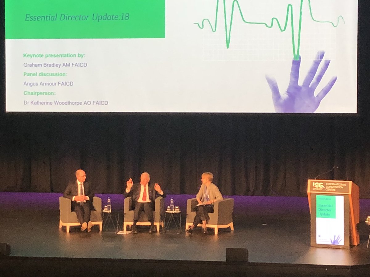 avgelman's tweet photo. Great comment by @GrahamBradley and @AngusArmour at the #DirectorUpdate2018
Concern about companies who have been cyber attacked but do not know they have. The threat is real and requires proactive attention and drive from the board. https://t.co/BM7ursHR7k