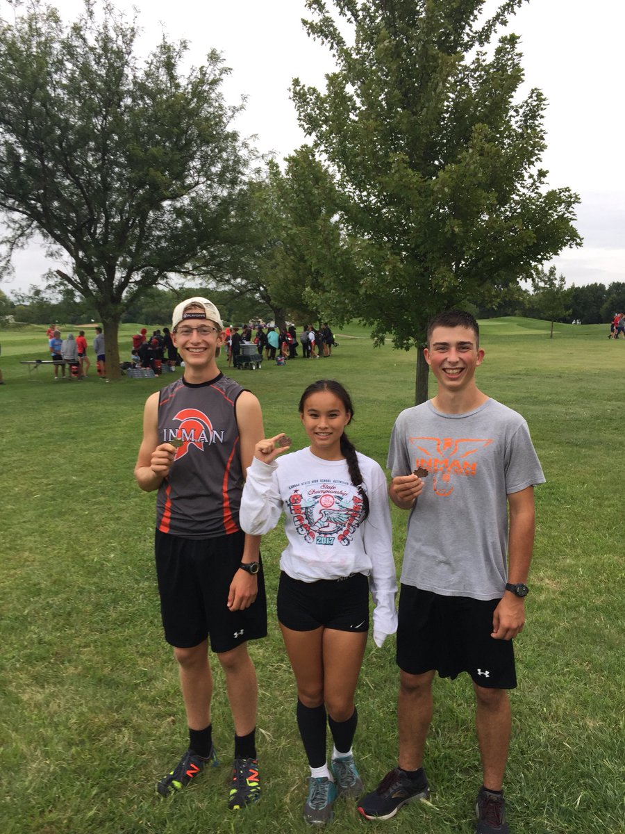 Medalists at Heaston Invitational!
1st, 7th, and 14th was respectively!  Congratulations ! #IHSXC