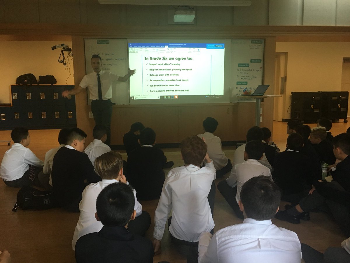 StGeorgesGrade6's tweet photo. Creating and finalizing our neighbourhood agreements #wearest6 https://t.co/pViwSlIvr7