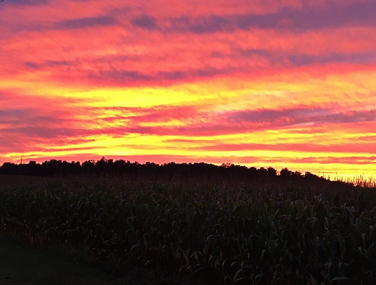 Great sunset in London tonight! <a href="/Onstormtracker/">OntarioStormTracker</a>