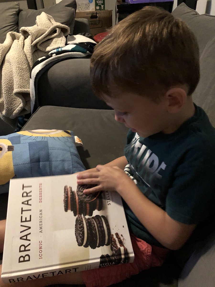 MinorcanMoose's tweet image. The best bedtime reading. @BraveTart  #futurebaker #KidsBakingChampionship #godson