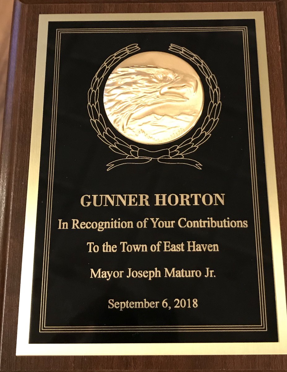 Congratulations to Gunner Horton on receiving the 2018 Mayor’s Merit award. A wonderful evening highlighting a number of tremendous individuals who make our community a truly better place to live! <a href="/EHHS_FOOTBALL/">East Haven Football</a> <a href="/EHHSwrestle/">EHHS wrestling</a> <a href="/mayormaturo/">Joseph Maturo, Jr.</a>  <a href="/EHHSPrincipal/">East Haven HS</a> <a href="/EhHive/">The Hive</a> <a href="/bambamo6o5/">EHYF USA FOOTBALL</a>