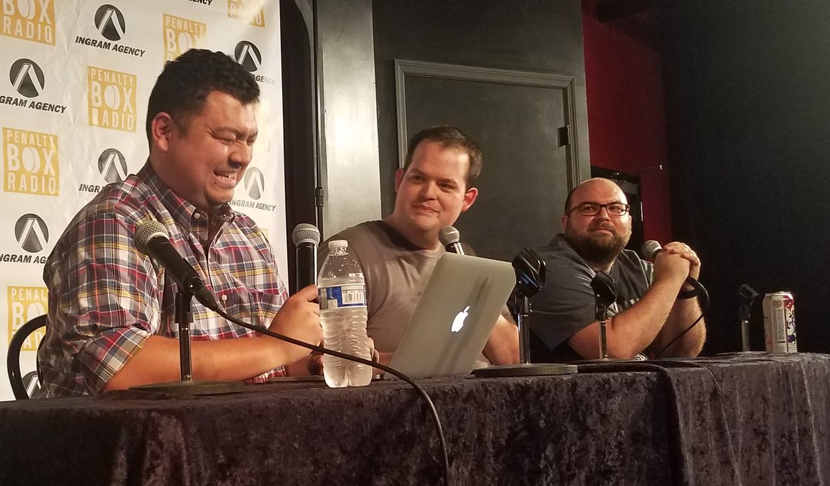 govertime's tweet photo. "The director's cut of The Meg would be called 'The Margaret.'"
- @auquf

One of the many hilarious moments of @PenaltyBoxRadio Podcast Live event at @3rdcoastcomedy last night.

Again, thanks to all who came out. https://t.co/fbGAGmAued
