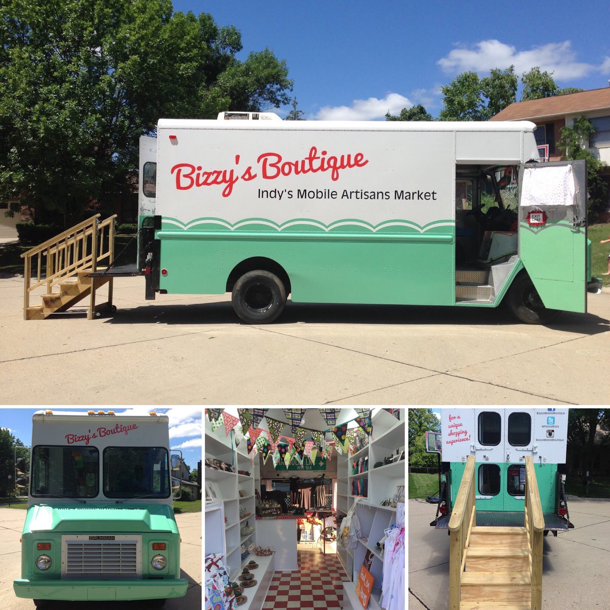 AmericanMRA's tweet photo. FOR SALE! 1991 #Grumman P30 #StepVan. $15,500! 1940s inspired #mobileboutique w/ built in shelves, racks, red/white checkered floor + more! #Roanoke #TX. Full description &amp; contact info on the #Classifieds page at https://t.co/JPCc8cRaXv. https://t.co/AWw8NT2EjP