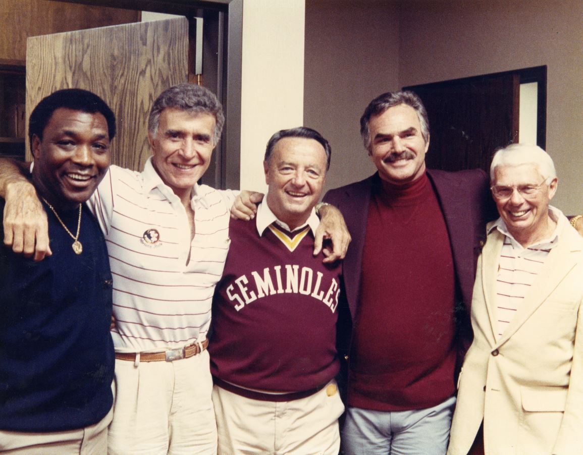 PBNoles's tweet photo. We will always remember and cherish all the great things Burt Reynolds did for @pbcgov and our beloved alma mater @floridastate. He will be missed, but never forgotten. https://t.co/7hZabfwl9t