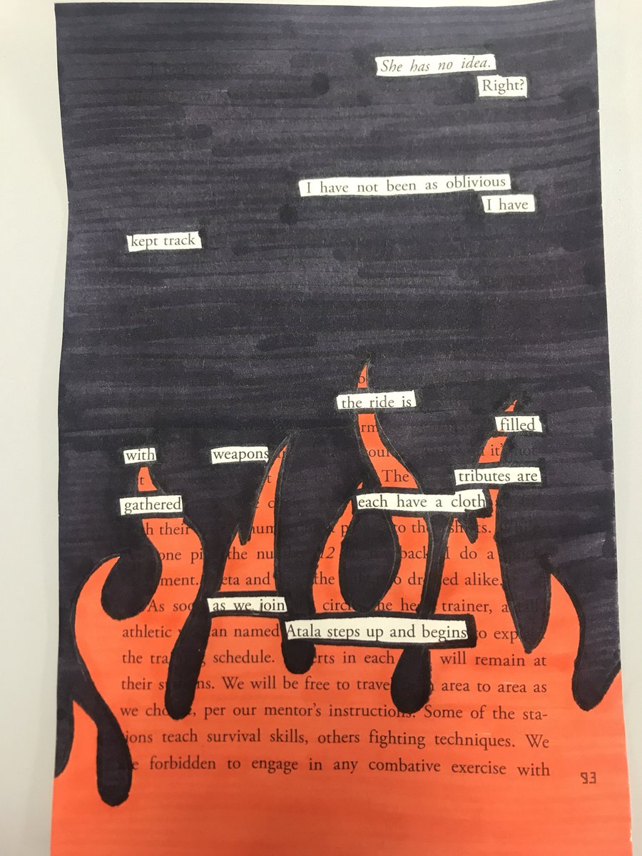 Elise_NTHC's tweet photo. Blackout poems with porter!!!!! #BlackoutPoetry #NTCreativeWriting https://t.co/3Nz3jBXiMY