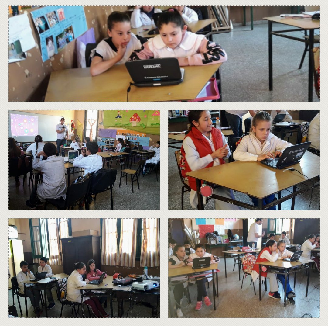 DTE_Region14's tweet photo. En #GralViamonte, localidad de Zavalia.
Estuvimos dando un #taller y trabajando junto con los alumnos de 4to 5to 6to de la EP 8.
#Programacion fue el tema del día, y con la ayuda del juego #ligthbot vimos conceptos de #robotica 💻🤖💻
Gracias chicos!
@BAeducacion@BAConectados https://t.co/eY7lnFQ7NX