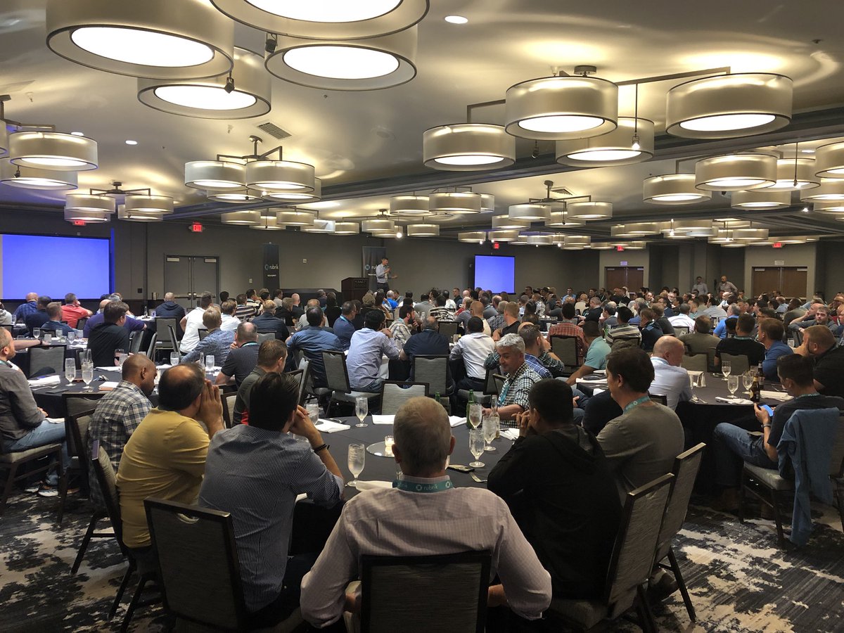 andriven's tweet photo. Almost 300 folks at the @rubrikInc SE Tech Summit this week - amazing concentration of technical brainpower and experience. View from the opening dinner last night.

Alternate Tech Marketing perspective - SE’s are our primary internal customers and we love them. :) https://t.co/7Z3gq6RSHX