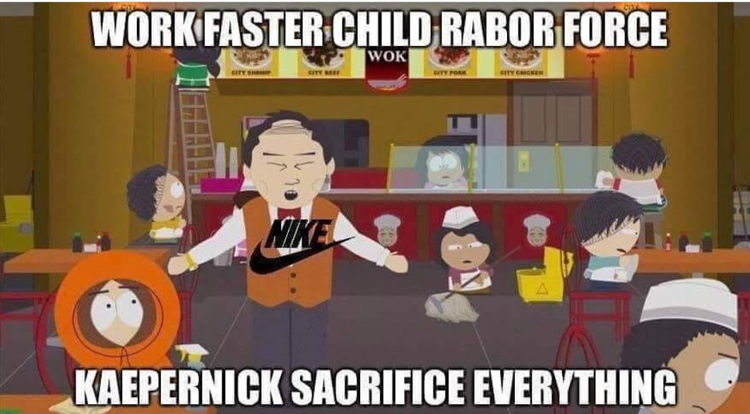 HashPanda1's tweet image. @Nike #Kappernick #Sacrifice's everything for #ChildLabor 

#Fail
