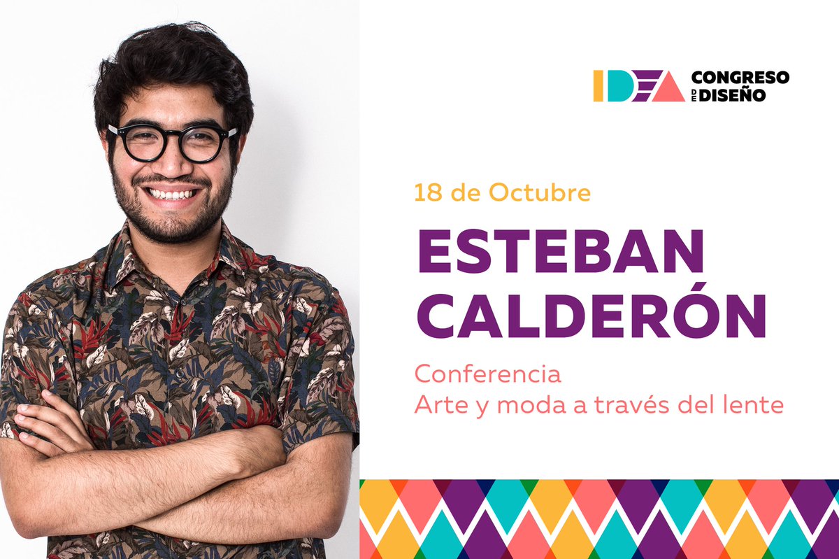 IdeaCongreso's tweet photo. Esteban Calderón es un reconocido fotógrafo internacional. Ha trabajado y publicado su obra en reconocidas revistas de moda, música y cultura a lo largo del mundo: Glamour, Marie Claire, Cosmopolitan, Esquire, Seventeen y NYLON.

https://t.co/NqSaJRpjbv

#IDEA2018 #SOYUNI https://t.co/SLhvClBO0o