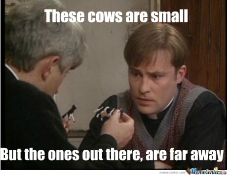 Image result for father ted small far away