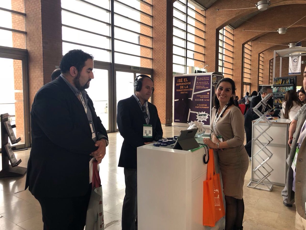 inpact's tweet photo. En interacción constante con nuestros clientes, visita nuestro stand en #AmericaDigital2018 y conoce mucho más de nuestros servicios. #Inpact #ITBusinessServices #BankingService #AcademiaInpact https://t.co/gGVlJqybBb