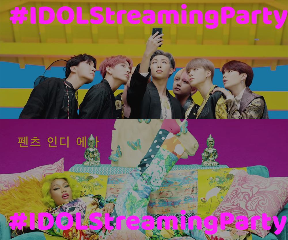 NickiReigns's tweet photo. STREAM IDOL by BTS &amp; Nicki Minaj
TIDAL: https://t.co/jMLQZgbqCE 
Spotify: https://t.co/A4yIWAxoB0 
Apple Music: https://t.co/pWJTGxAs6S 
VIDEO: https://t.co/tRg07lvaNf

#IDOLStreamingParty

RT + SPREAD the word. https://t.co/HbYak4Vt1X