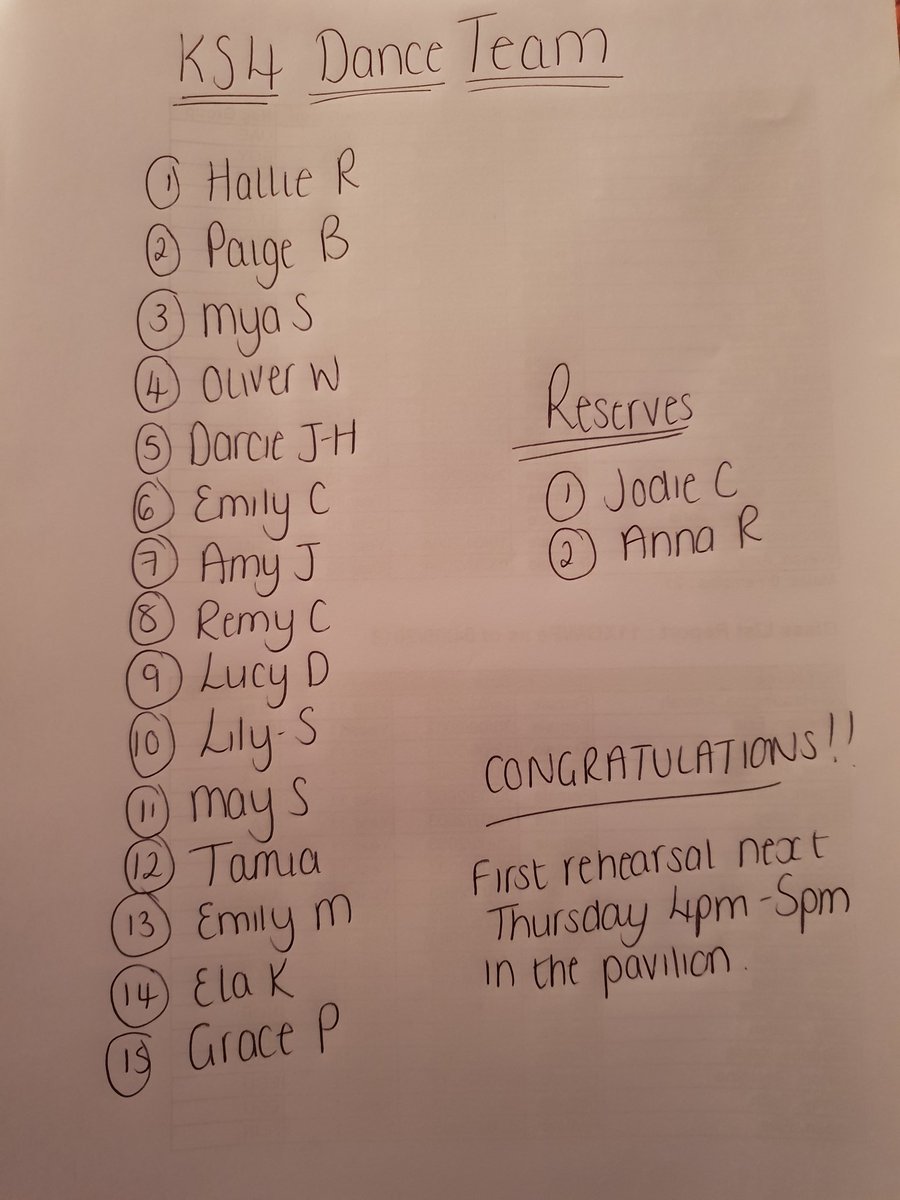 PHSFusion's tweet photo. Ks4 elite dance team! Was a difficult decision, you all worked so hard! https://t.co/wmpAVsGYJS