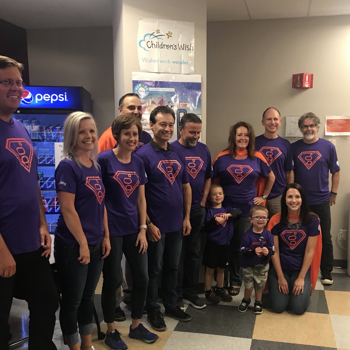 @Genesys SJO Team G-Force and our @ChildrensWishNB wish child Will and big bro Jake had an #icecream party today!! #superheroeschallenge Sept 21 in #YSJ #wishesworkwonders #sodoesicecream