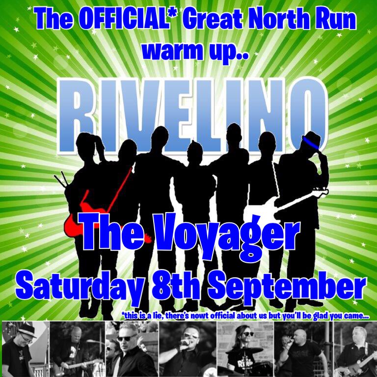 RivelinoBand's tweet photo. Double header this weekend as South Shields has its #GNR day in the sun! Saturday night - The Voyager. Sunday afternoon 13:00 at The Sand Dancer at the GNR finish line #southshields #gnr2018 #livemusic #afterparty https://t.co/SVFGLnn7h1
