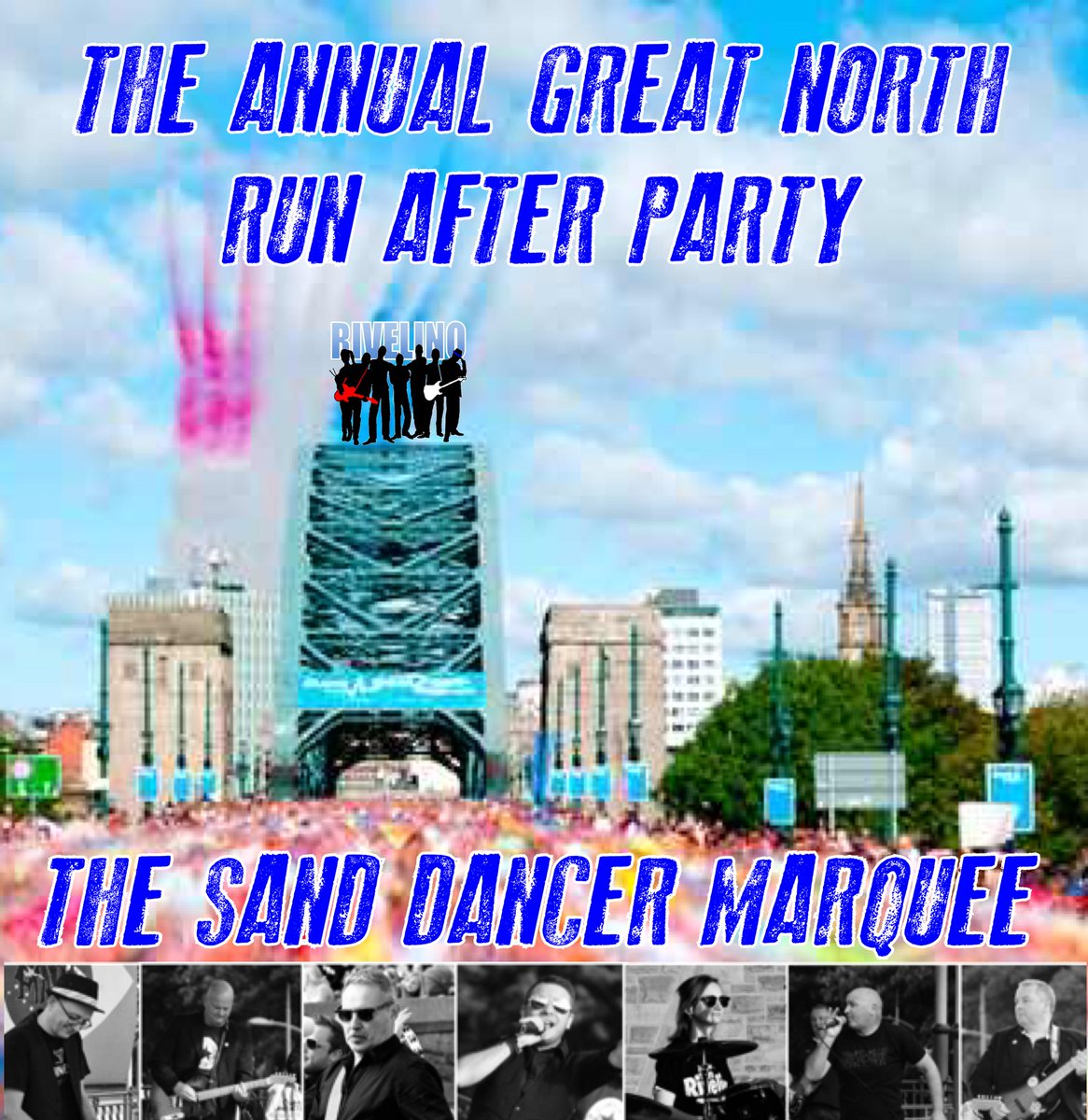 RivelinoBand's tweet photo. Double header this weekend as South Shields has its #GNR day in the sun! Saturday night - The Voyager. Sunday afternoon 13:00 at The Sand Dancer at the GNR finish line #southshields #gnr2018 #livemusic #afterparty https://t.co/SVFGLnn7h1