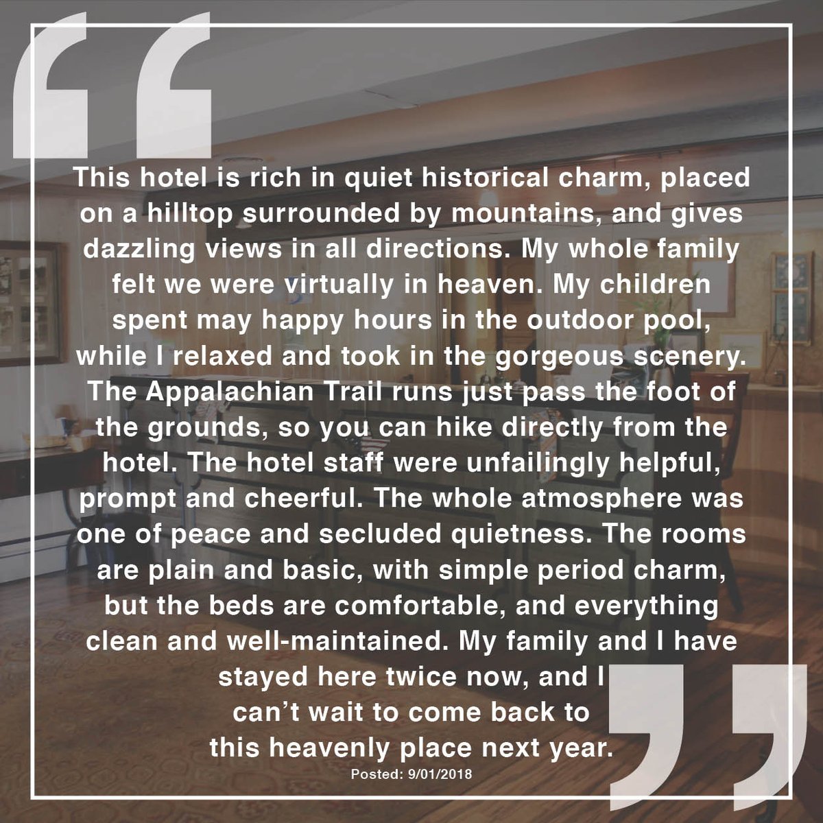 water_gap's tweet photo. We appreciate your reviews and strive to give you an unforgettable experience. #WaterGap #Poconos #BoutiqueHotel #HotelReview https://t.co/nP4Ec7FiCI