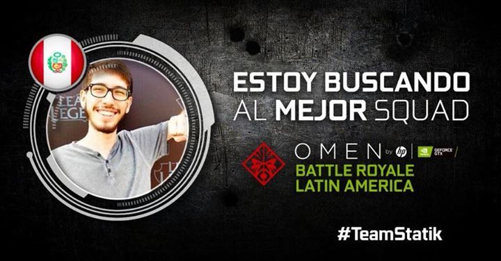 Statikgg_'s tweet photo. 🕹️ Chicos! Estoy en busca a los mejores jugadores de #PUBG⁠ ⁠ para ganar el Torneo #BattleRoyaleLA #OmenGeForce 
Hay premios de mas de 1000 DOLARES, ven y se parte del #TeamStatik 🇵🇪 
Únete a mi equipo: https://t.co/aLxTwceRPC https://t.co/KHbPcWDDtn