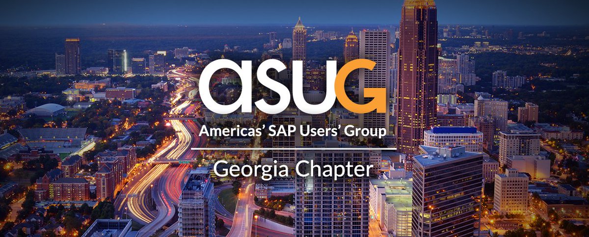 See you tomorrow for the <a href="/ASUG_Georgia/">ASUG Georgia Chapter</a> Chapter Fall meeting in Atlanta! bit.ly/2QbH00Y  bit.ly/2QcalYO