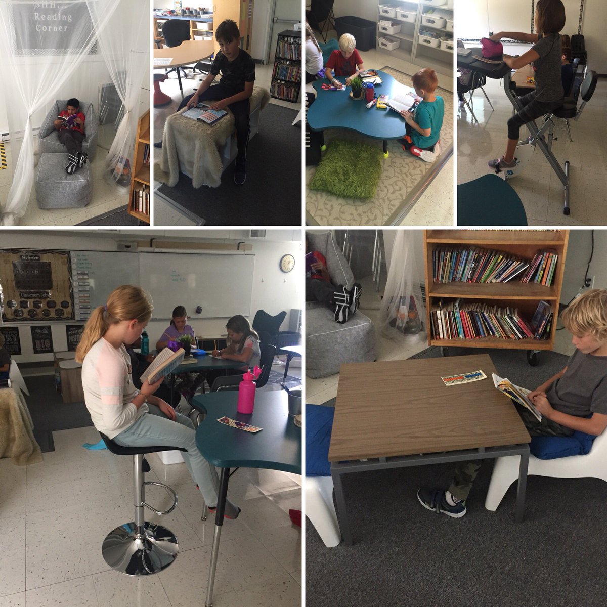 mrs_rfriesen's tweet photo. We are loving all our flexible seating choices and learning to pick spots that help us @BlumenortHSD #HSDlearns https://t.co/Cnoo0BVQ31