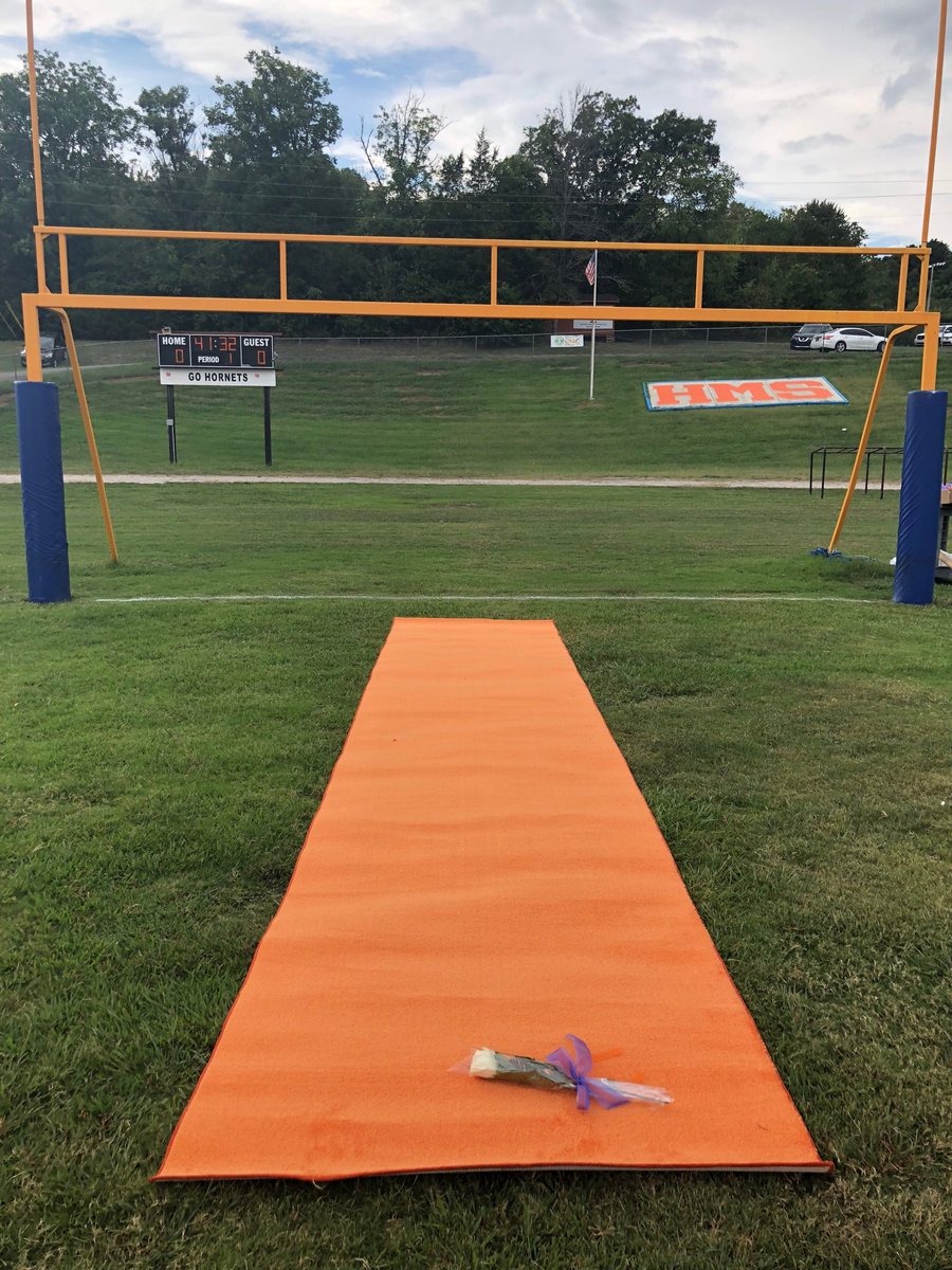 Getting ready for 8th grade night at HMS!