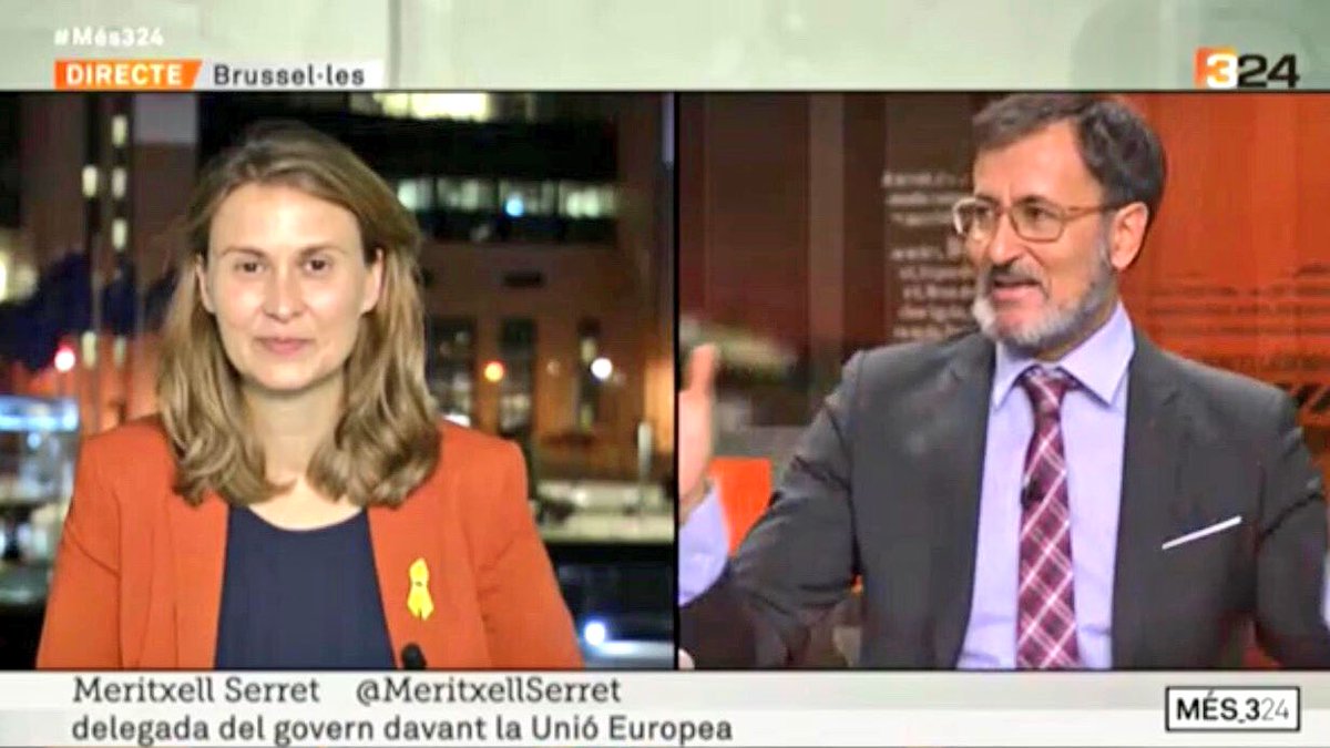 exteriorscat's tweet photo. 🔴 @MeritxellSerret al @Mes_324: "Aquesta primera setmana de setembre és una explosió d'activitat a les institucions europees i hem pogut fer moltes reunions amb regions, think tanks i periodistes. De moment no hem notat dificultats." #Més324 https://t.co/iBxcsazQZ9