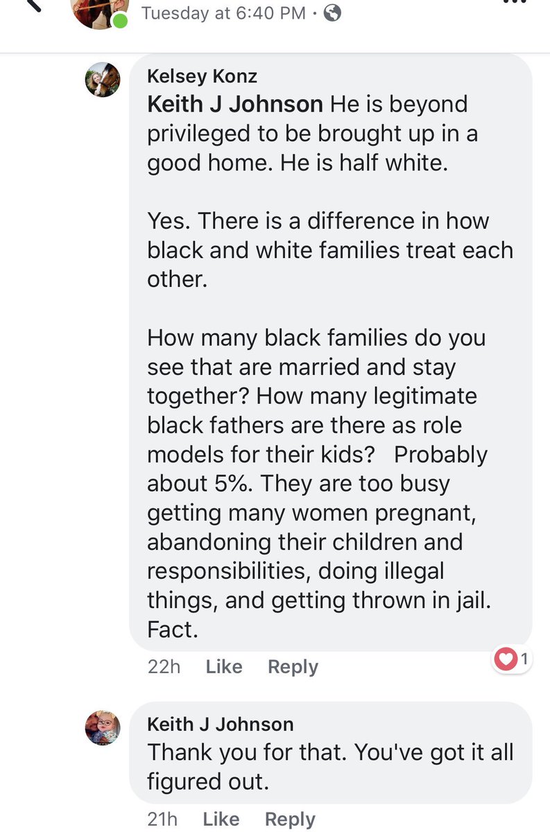 MKyPolice's tweet photo. @shaunking @deray i know y’all are busy but this freelance photographer from Kenosha, WI is letting the anti Kaep/Black ignorance fly on FB &amp; I was hoping you all had some followers nearby in Chicago or Milwaukee that could send her some prayer cards? https://t.co/ZWEhxGpAbQ