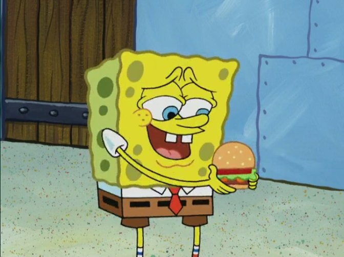 grey_madden's tweet photo. y'all ever meet someone that makes you feel like spongeBob felt about the perfect patty? 

shits wyld https://t.co/W0abNIPB5M