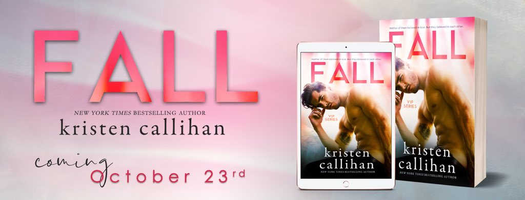 RentasticReads's tweet photo. Check out the cover for the third book in @Kris10Callihan’s VIP series—#FALL! Coming this October 23rd! 💕
Pre-order: https://t.co/VzTk6KaGyK
#VIPSeries #KristenCallihan #CoverReveal #ComingSoon https://t.co/BV1qaZ2OkP