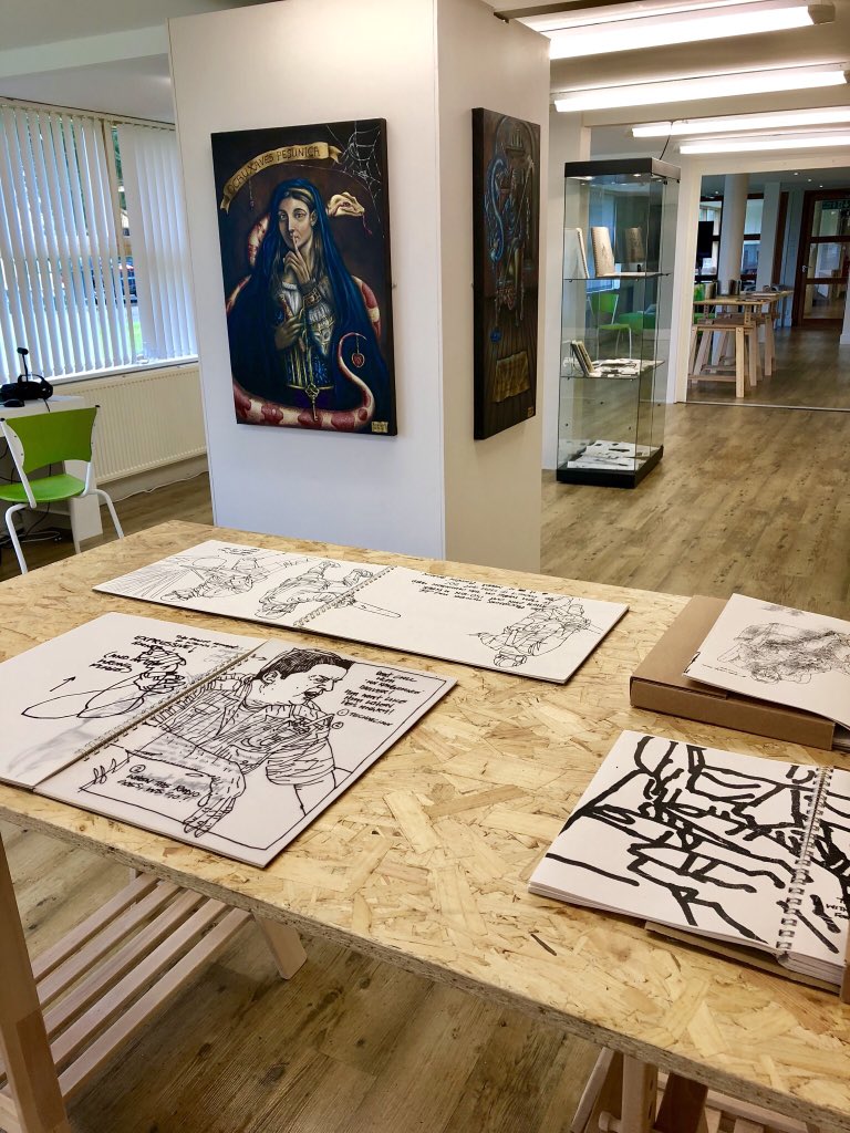 VallumGallery's tweet photo. Wonderful MA Creative Practice work currently on show in the gallery - catch it until Wednesday 12th September next week @CumbriaUni @Director_UoCIA @dwayne_illo @UoCCareers @newsandstar @cumbnews @CumbriaCrack @Cumbria_Live @ThatsTVCumbria https://t.co/5iu3EzQtDh