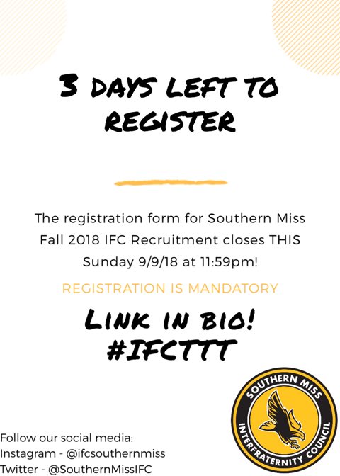 Southern Miss IFC tweet media